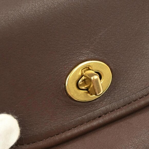 Coach Brown Leather Shoulder Bag C7D 9018 - Picture 7 of 10